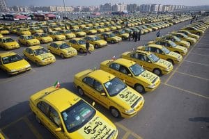تاکسی از وسایل نقلیه عمومی شهر مشهد